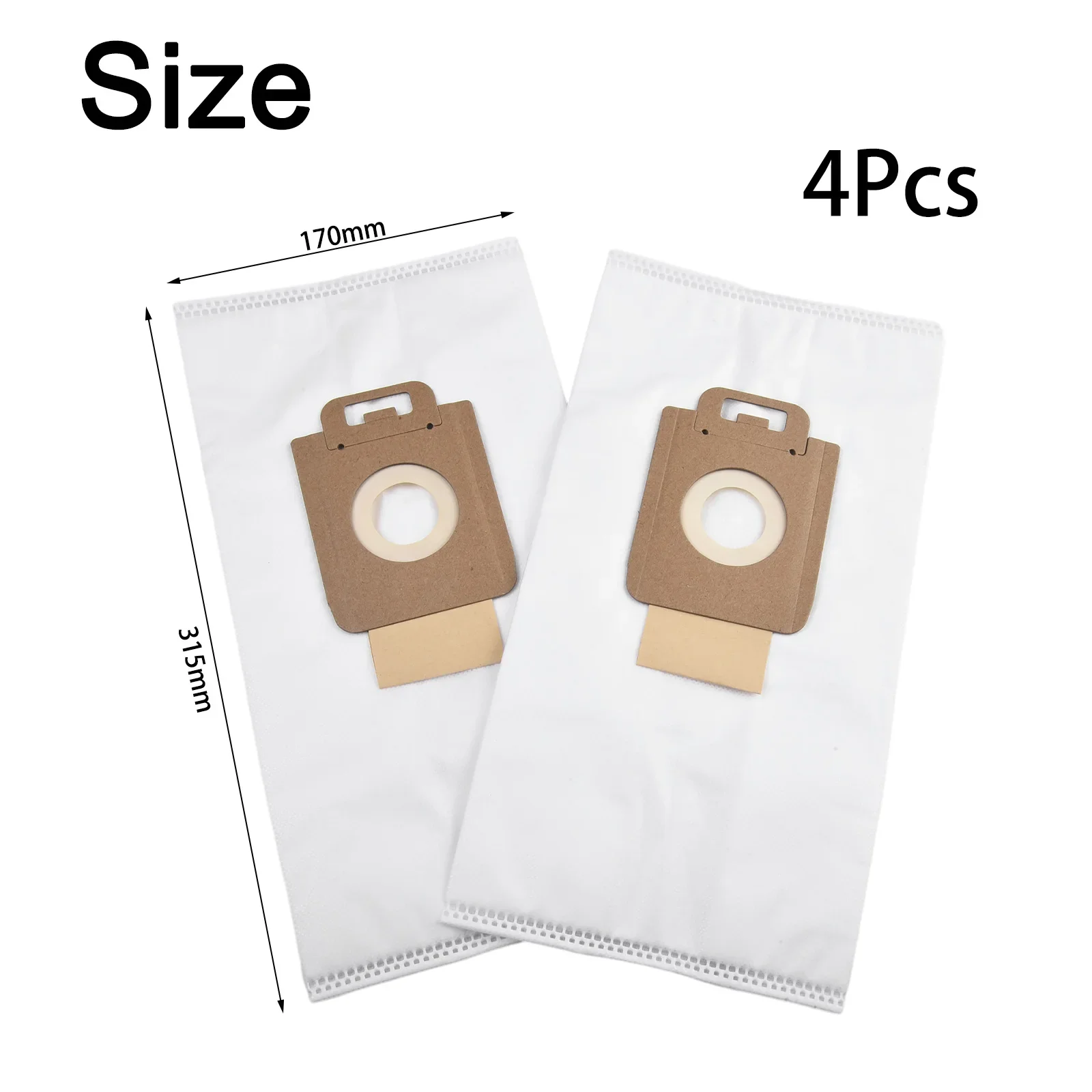 4pcs Dust Bags For Nilfisk Eco,P10/P12/P20/ P40 For Jubileum Replace Number 107407639,128389187 Vacuum Cleaner Parts