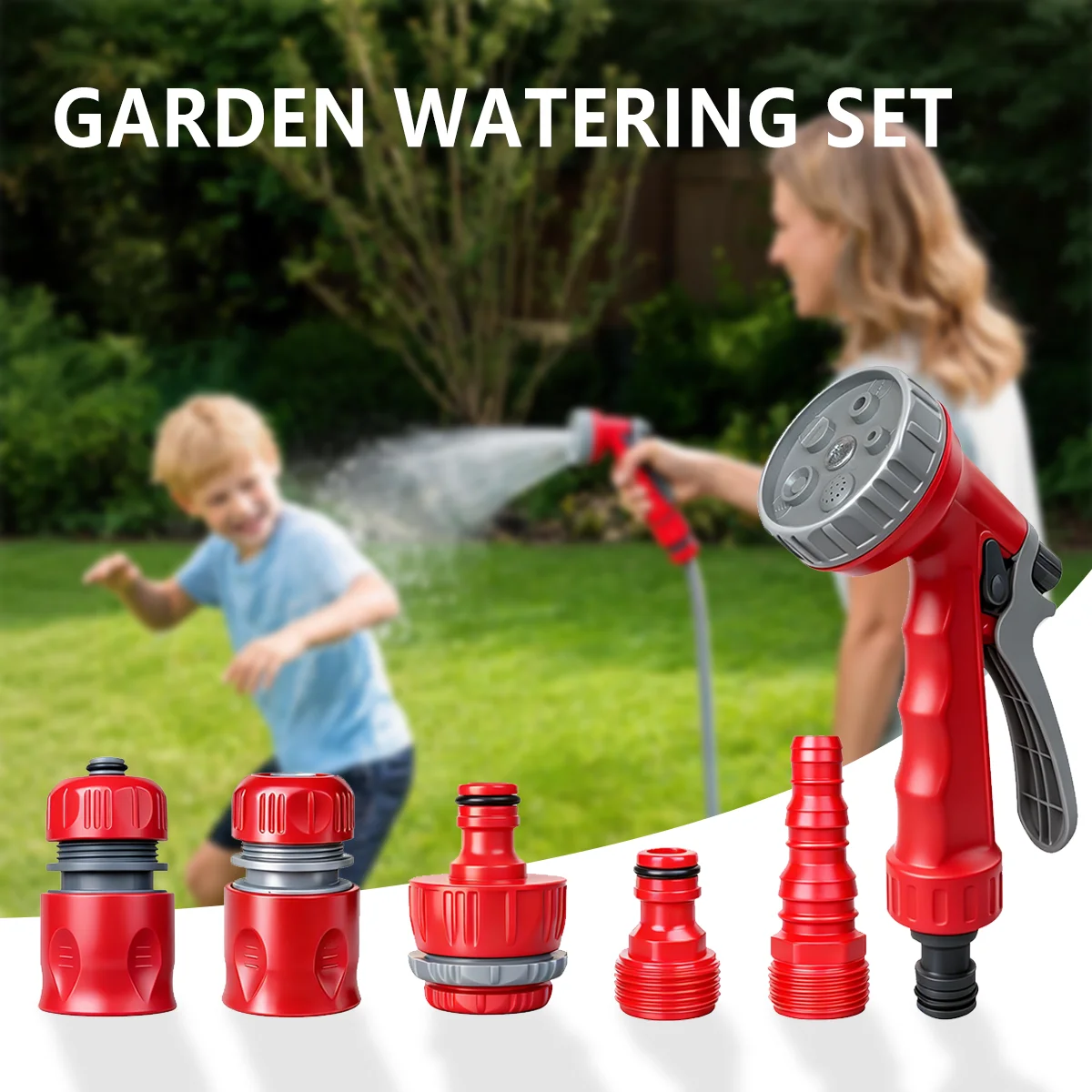 T TOVIA Garden Watering Tools Set Plastic Quick-Connect Fittings 1/2