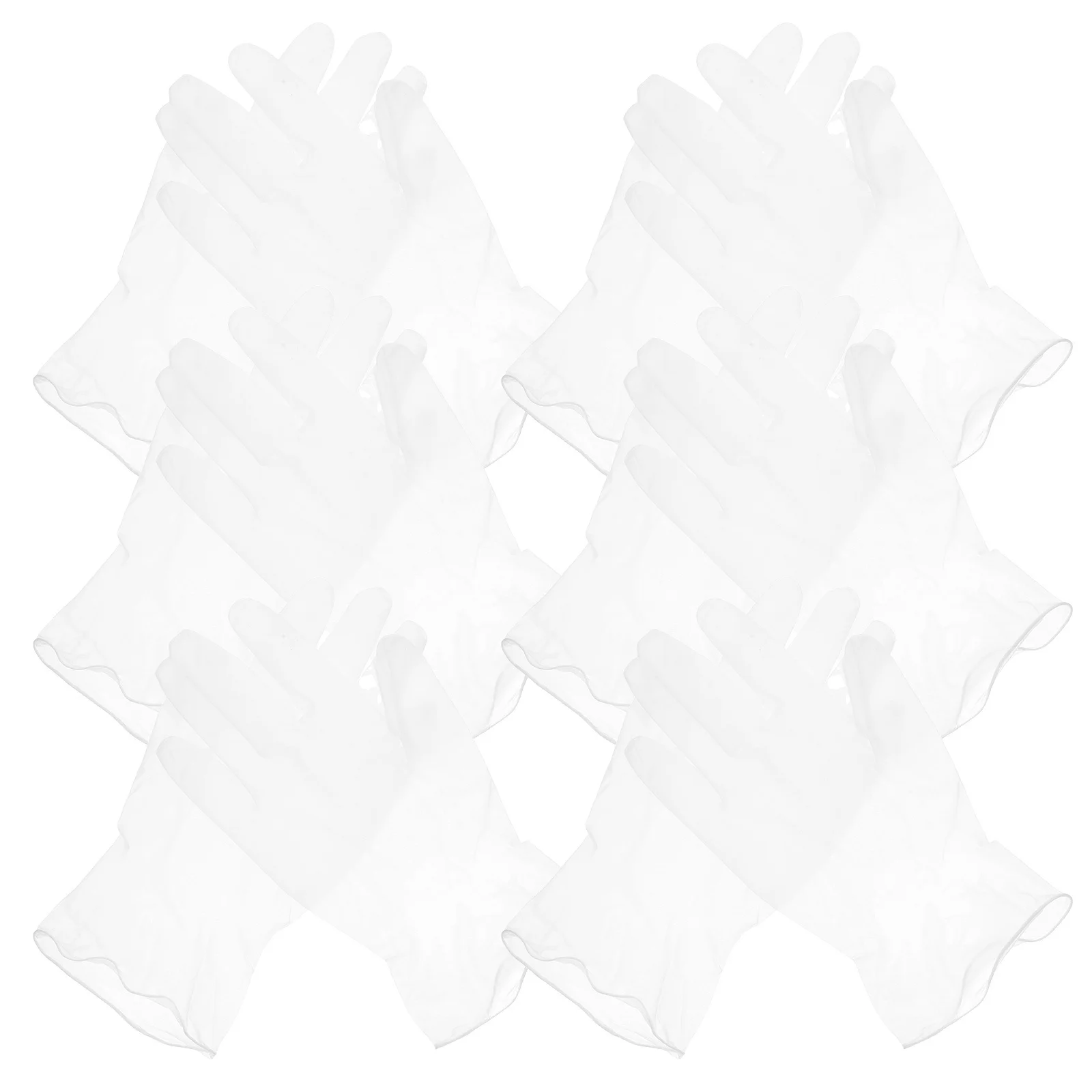 

100Pcs Disposable PVC Food Safe Gloves Kitchen Prep Cooking Baking Bbq Gloves Multipurpose Size Camping Glove