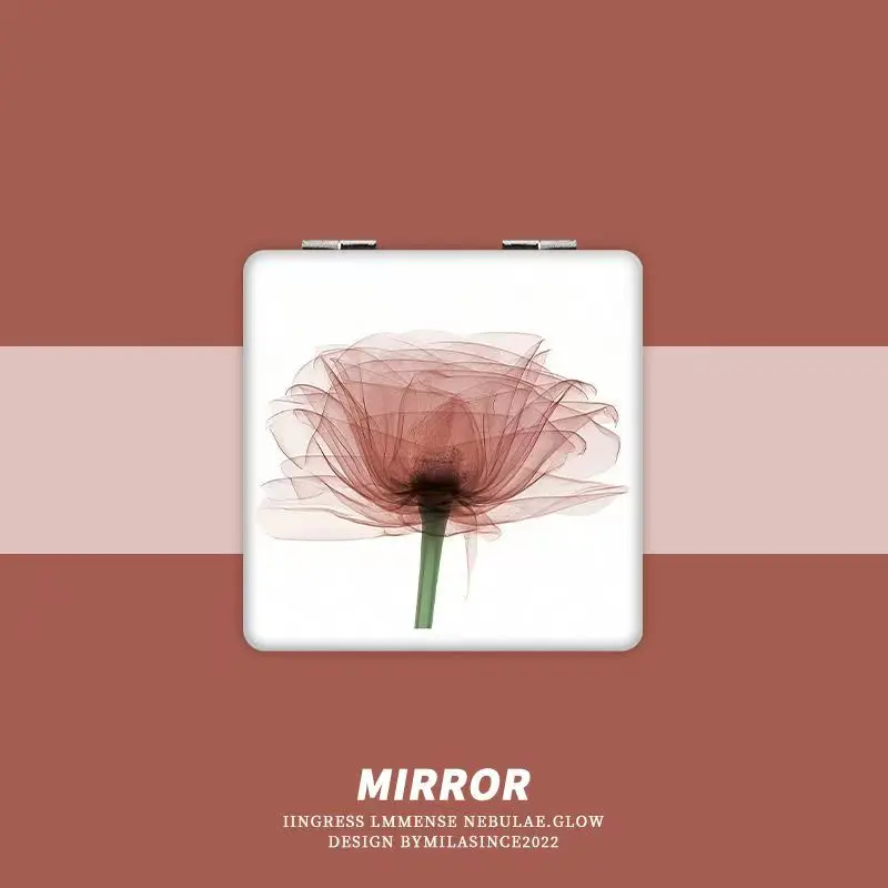 flor-mini-dobravel-portatil-dupla-face-flip-up-espelho-de-maquiagem-do-plutonio-normal-e-espelho-de-ampliacao-pente-com-succao-magnetica