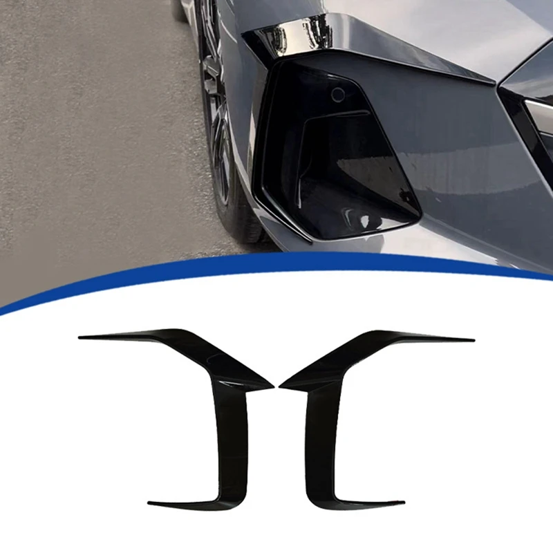 

Car Front Bumper Side Spoiler Splitter Canard Air Blade Tuning For BMW 5 Series G60 M Sport 2024 Accessories