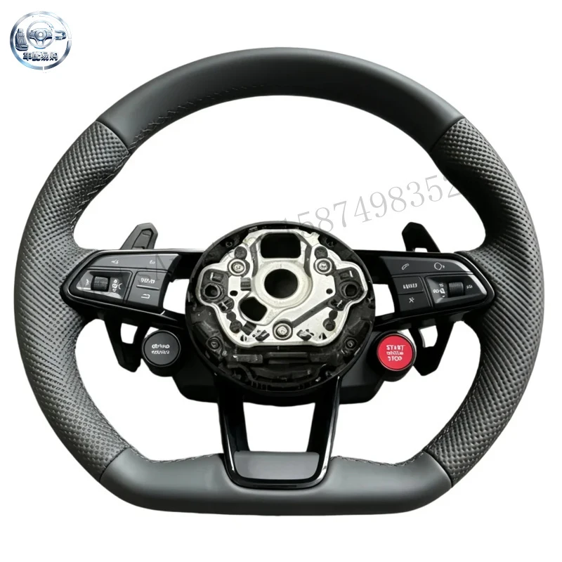 For Audi Leather Steering Wheel R8 RS3 A3 S3 A4L A5 S5 RS5 A6L A7 S7 RS7 Q2L Q5 Q5L Q3 Q7 TT TTS RS A4 A6 Switch Button Kit