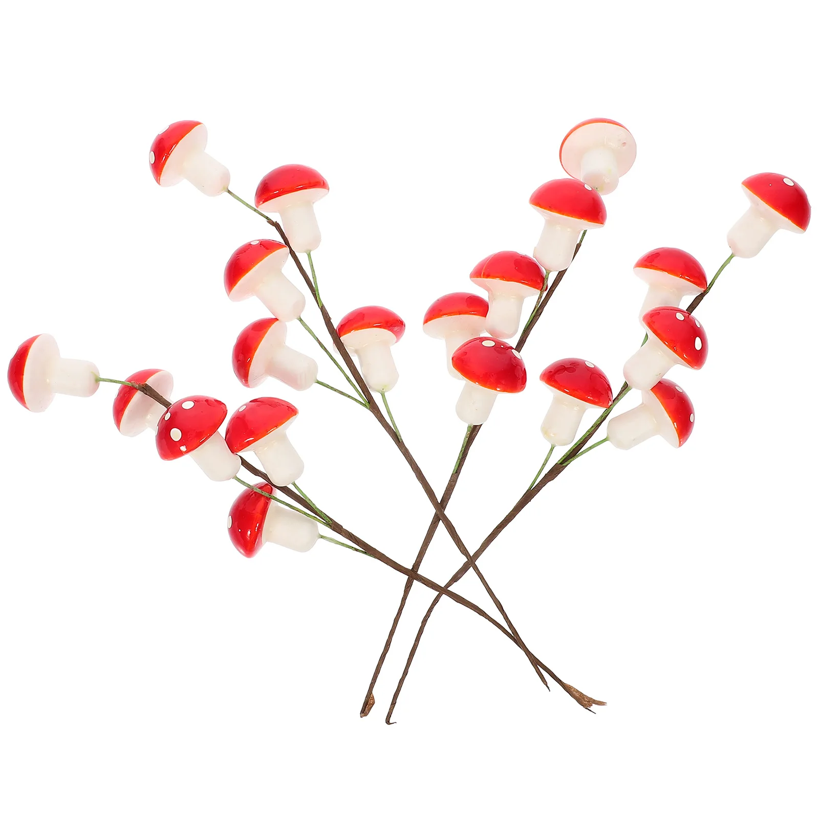 

4 Pcs Simulated Mushroom Decoration Fake Mushrooms Decorate Fairy Garden Foam Bonsai Micro Landscape