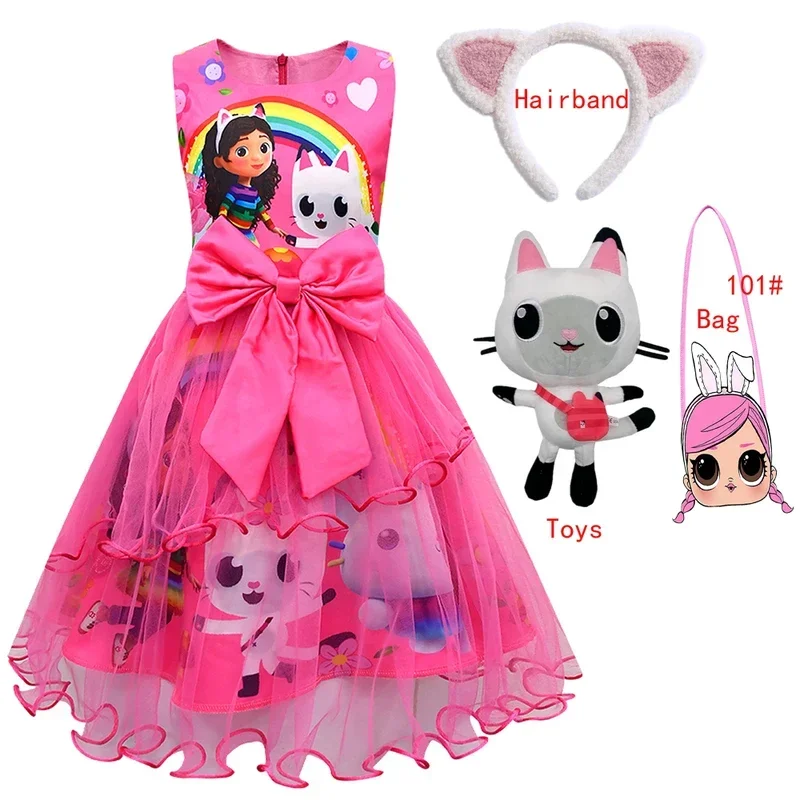 Disfraz de gabbys, ropa de casa de muñecas G-gabbys, vestido Mercat, animales, gato sonriente, coche, abrazo de gato, vestido de niña Gaby, regalos de cumpleaños para niños