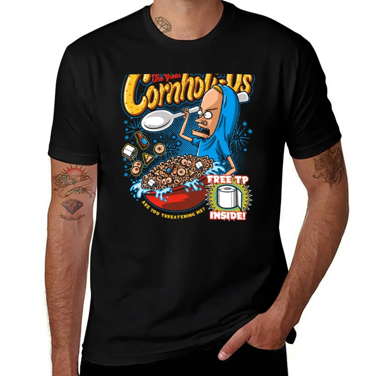 Beavis The Great Cornholio Are You Threatening me T-Shirt t shirts with prints T-Shirt
