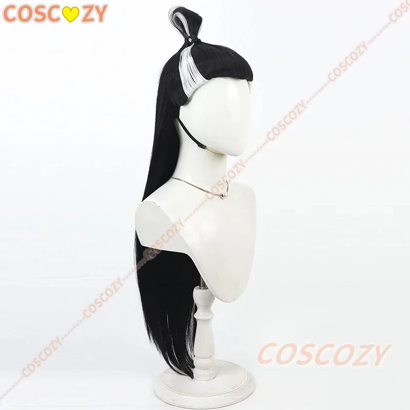 Peluca de Cosplay de Ne Zha 2, Película de Anime Shen Gong Bao, el Joven Héroe Nezha, Espíritu Leopardo, Cabello Sintético Largo y Negro