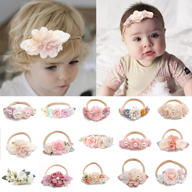 

Baby Holiday Celebration Headdress Baby Hair Band Boutique Headwear Baby Head Flower Beautiful And Cute Flower Hairband