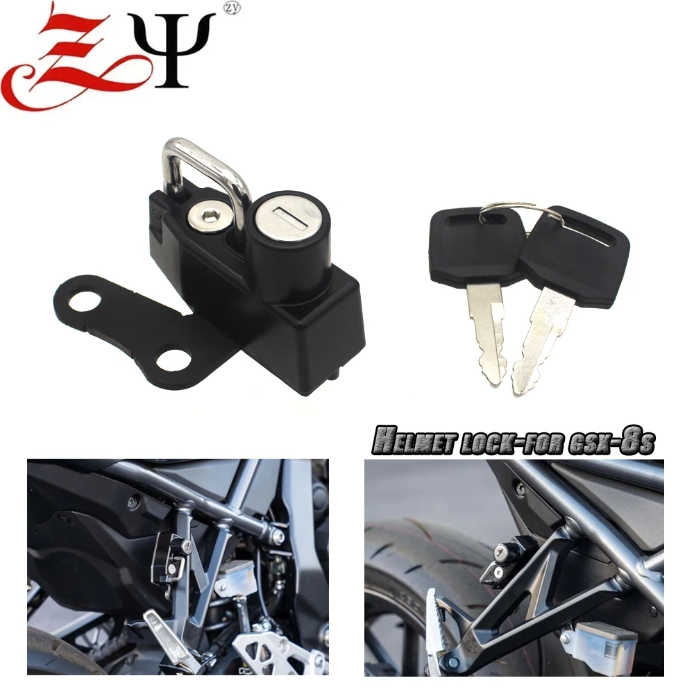 Fit For Suzuki GSX-8S GSX-8R 8S 8R 2023 2024- Motorcycle Helmet Lock Anti-theft Security Aluminum Alloy Mount Hook GSX8S GSX8R