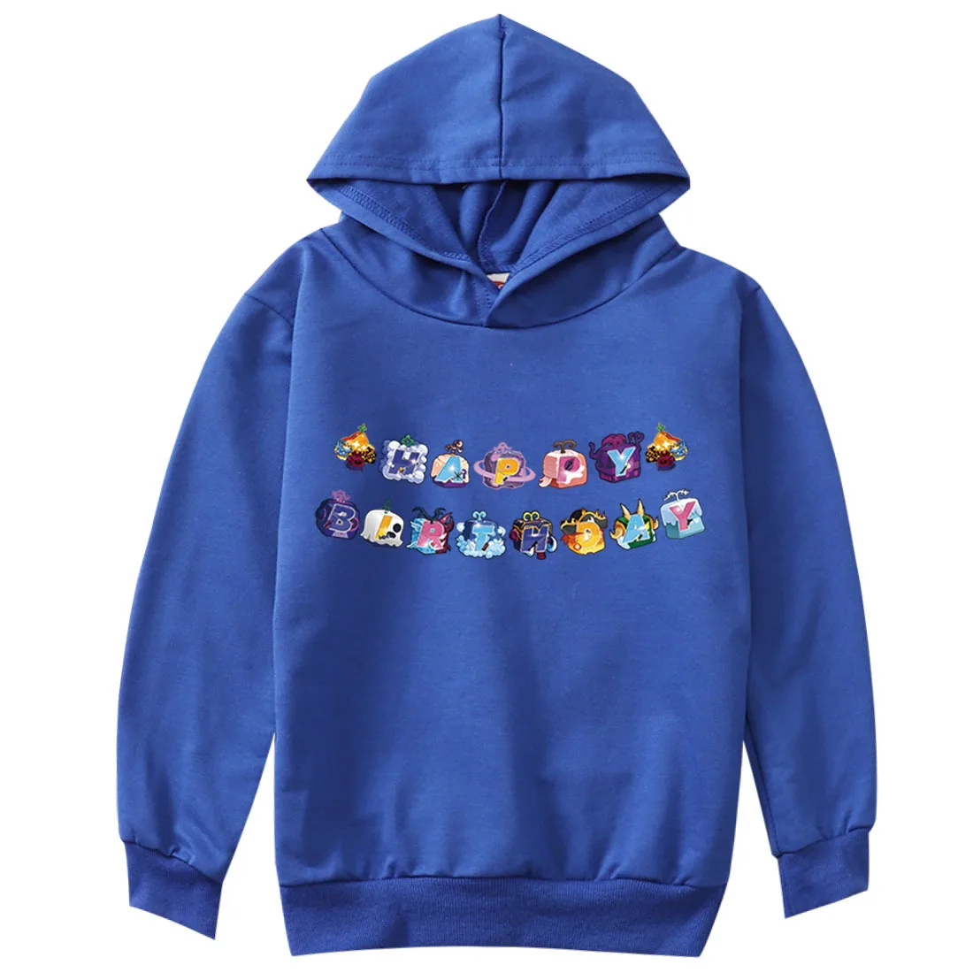 Game Blox Fruits Costume Kids Cartoon Clothes Toddler Girls Hooded Sweatshirts Children Pullover Coats Baby Boys Casual Outwear