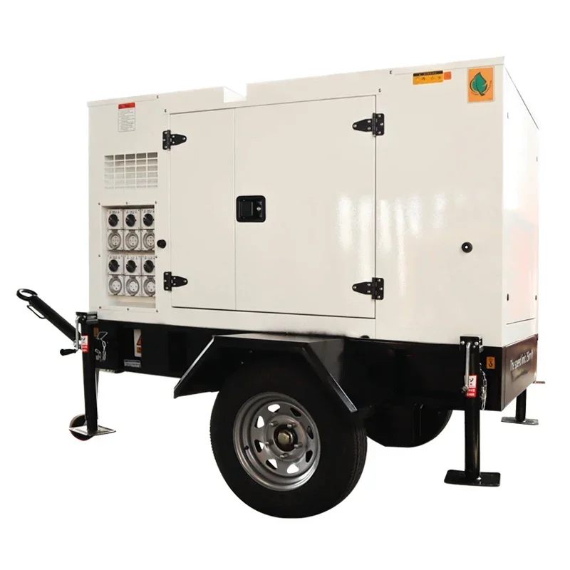 generator diesel 20kw 30kw mobile trailer silent powered with perkin diesel generator 30kva