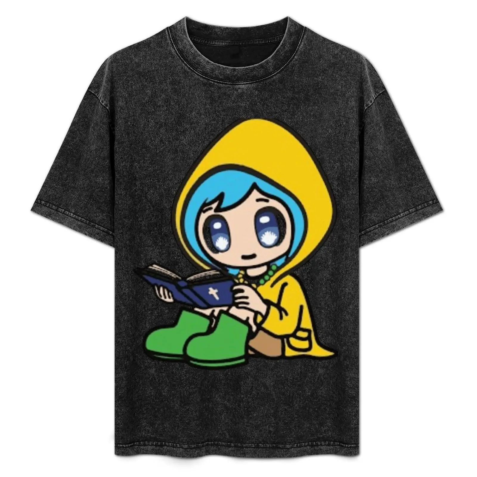 

luce reading the bible T-Shirt Soft Cotton Print T-Shirt