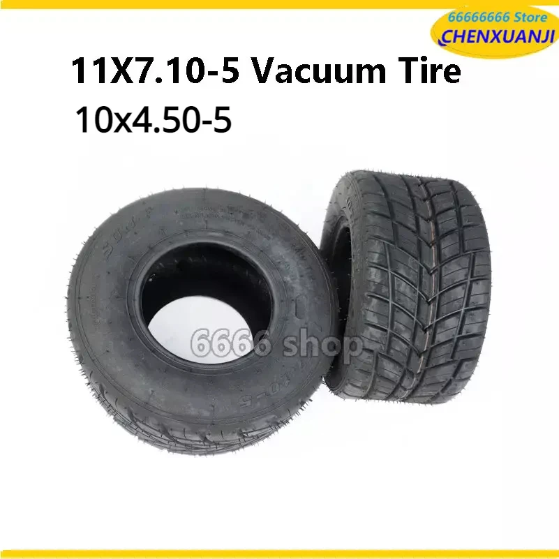 Go Kart Tires 10x4.50-5 11x7.10-5 Competitive Kart Front and Rear Tires, Anti-skid Rain Tires