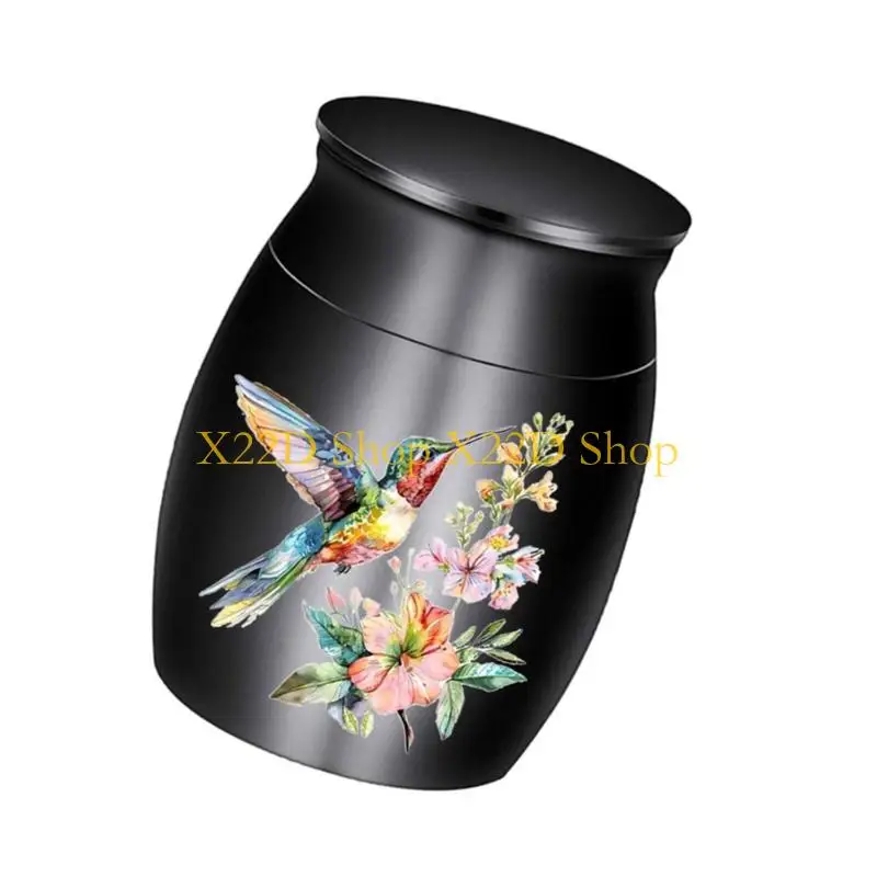 X22D Thin Cremation Jar For Ashes Storage Artistic Calm Pattern Various Dyes