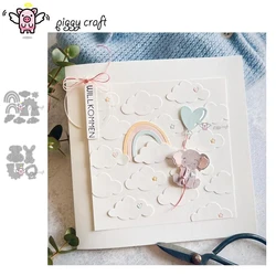 Piggy Craft metal cutting dies cut die mold Iridescent cloud animal Scrapbook paper craft knife mold blade punch stencils dies