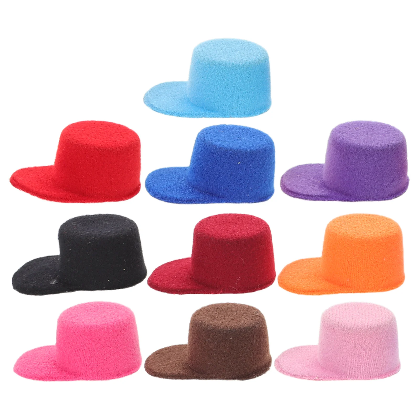10 قطعة قبعات البيسبول الصغيرة لطيف القبعات المصغرة لملحقات زينة الحفلات قبعة صغيرة الدعائم لوازم الحرفية قبعة بيسبول قبعة #1