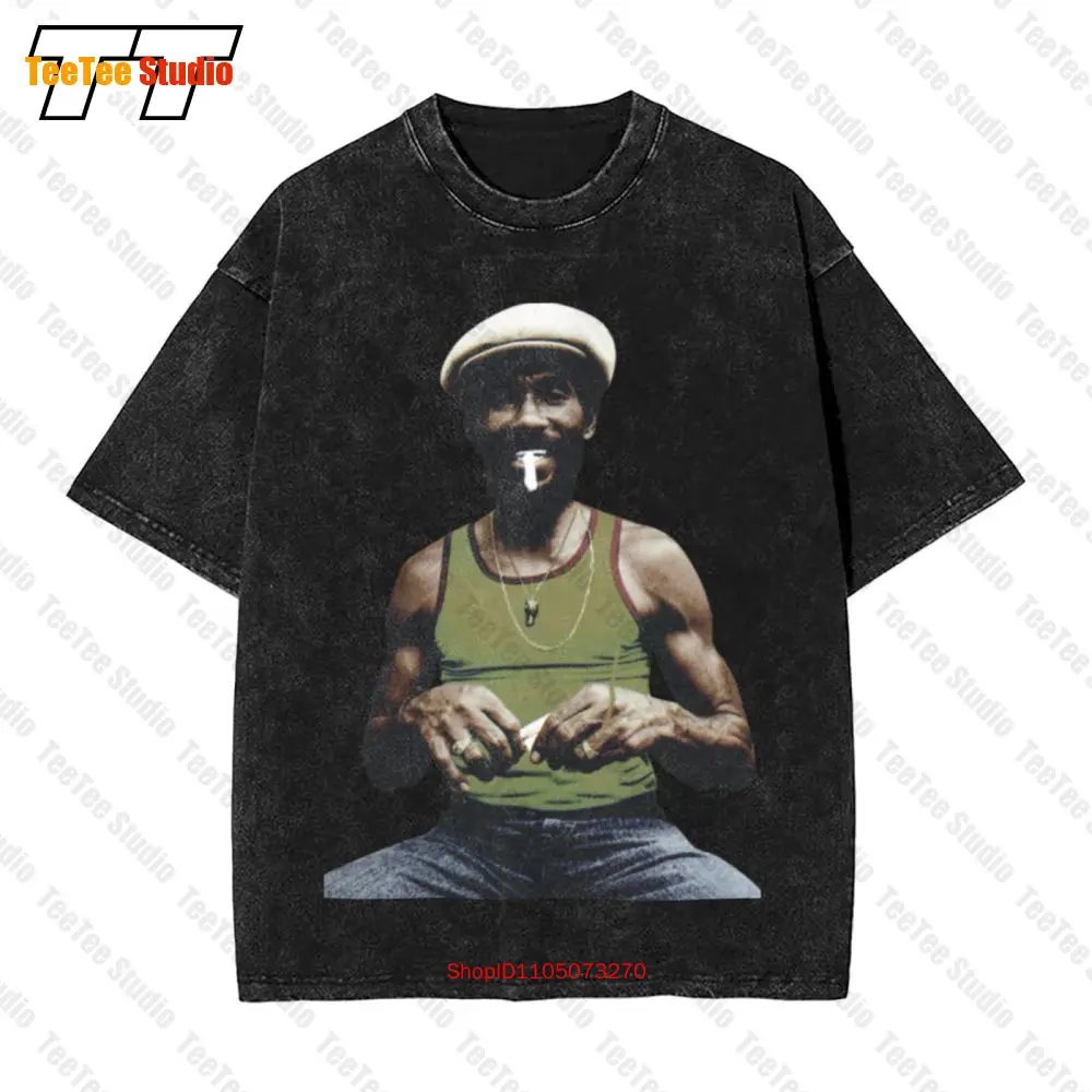 Reggae Lee Scratch Perry The Upsetter Jamaica Ska Two Tone Vintage Oversized T-Shirt EBK9
