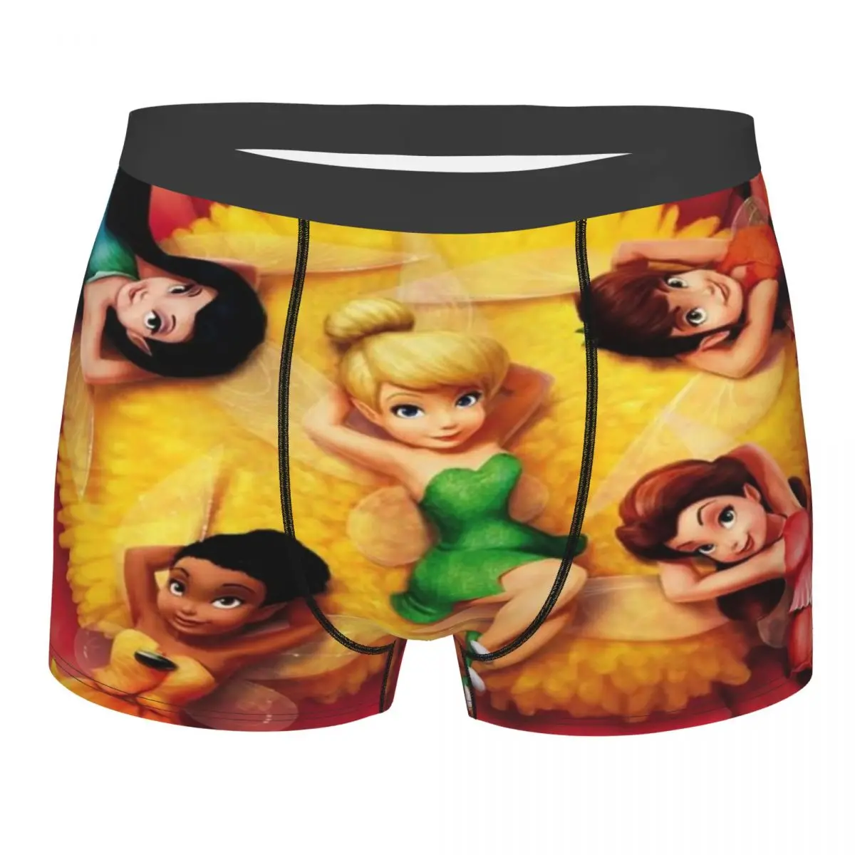 

Мужские трусы-боксеры с изображением Тинкер Белл и пиратской феи, оригинальные трусы с мультяшным рисунком