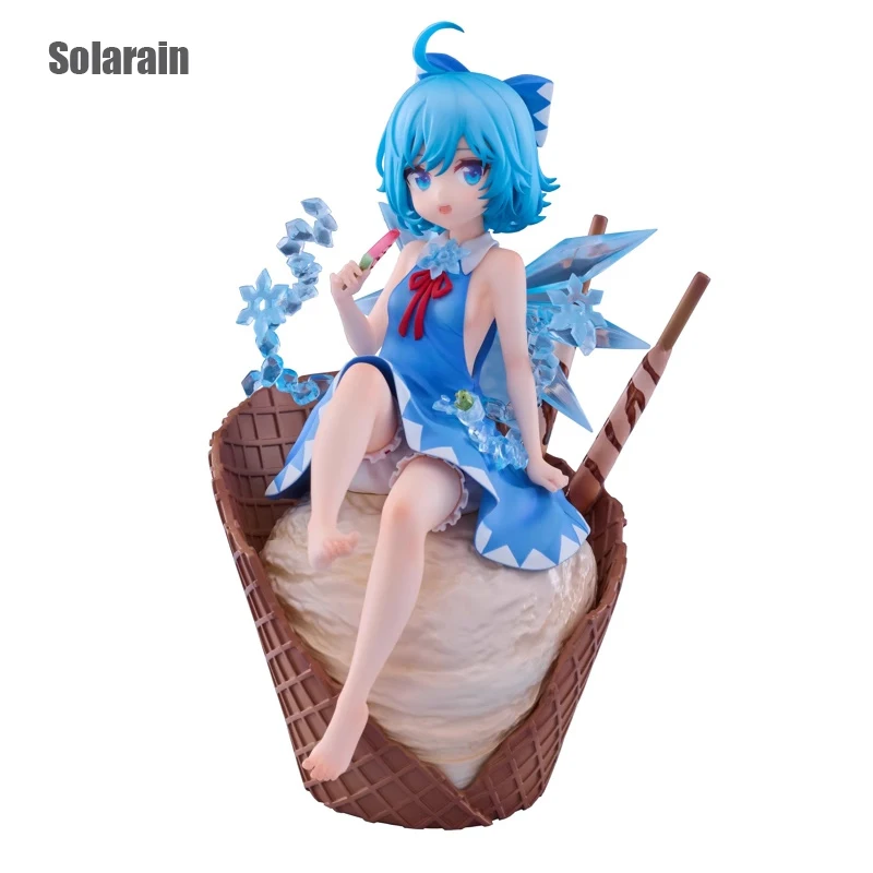 Original Solarain Toho Project Cirno Summer Ice Essence 19Cm Pvc Anime Action Figurine Model Collection Toys for Boys Gift