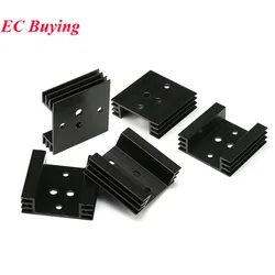 5pcs/1pc 45*45*14mm Heatsink Cooling Fin Radiator Cooler Aluminum Heat Sink for TO-3 Transistor Cool Accessories TO3 45X45X14mm