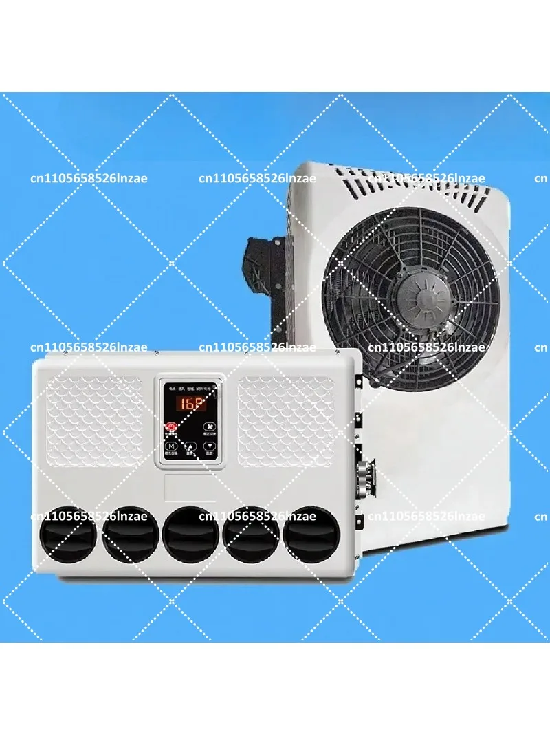 24V Truck Parking Air Conditioner for Refrigerated Truck Driver Rest Area, Heavy-Duty R-134a Cooling System
