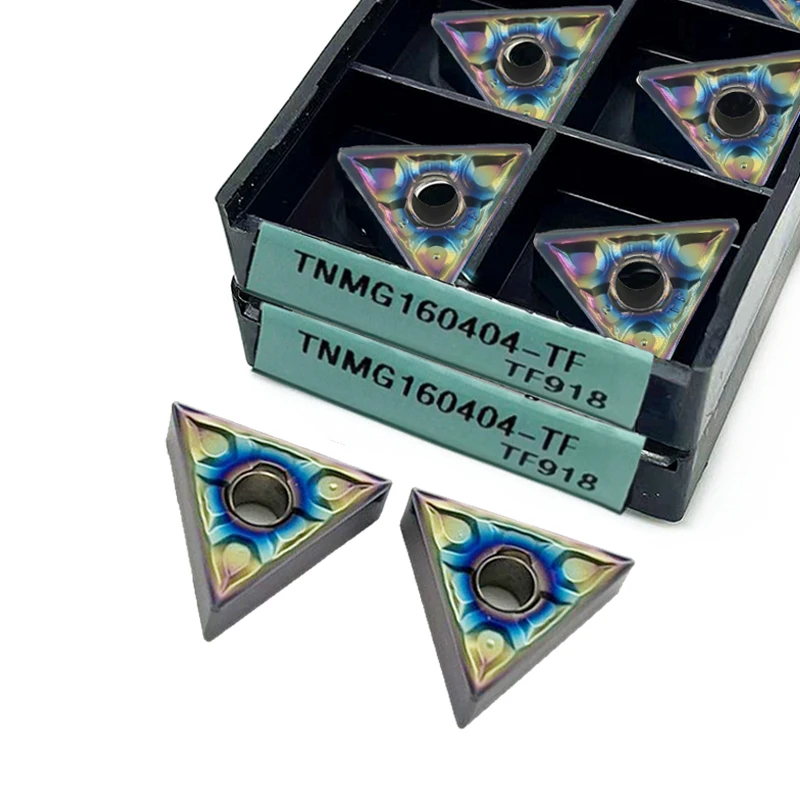 Triangular Car Blade TNMG160404 TNMG160408 Colorful Hardening Insert Processing Quenched Steel High Hardness Stainless Steel view 2