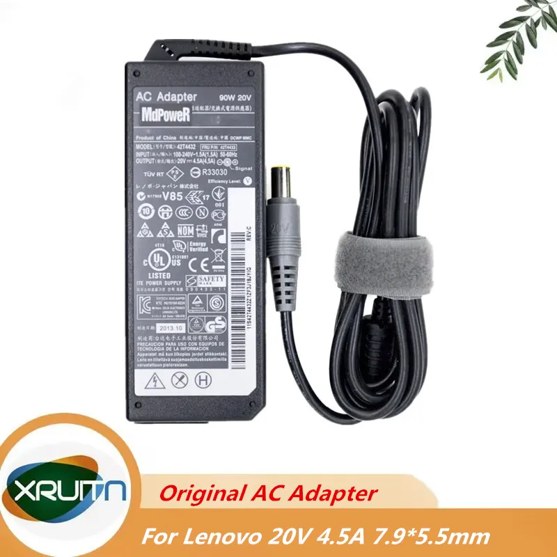 

Оригинальное зарядное устройство переменного тока 90 Вт для Lenovo Thinkpad 20 В 4,5 А 42T4424 42T4428 42T5292 92P1103 ADLX90NDT3A Блок питания для ноутбука
