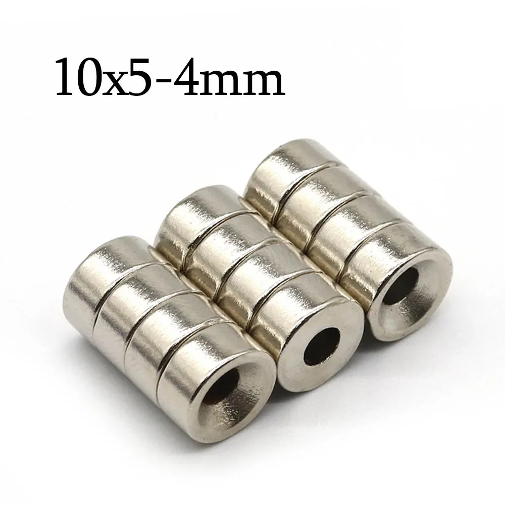 10x5-4mm Super Strong Round Neodymium Magnet Powerful with holes Magnets N35 small Permanent Magnetic NdfeB Refrigerator Magnet