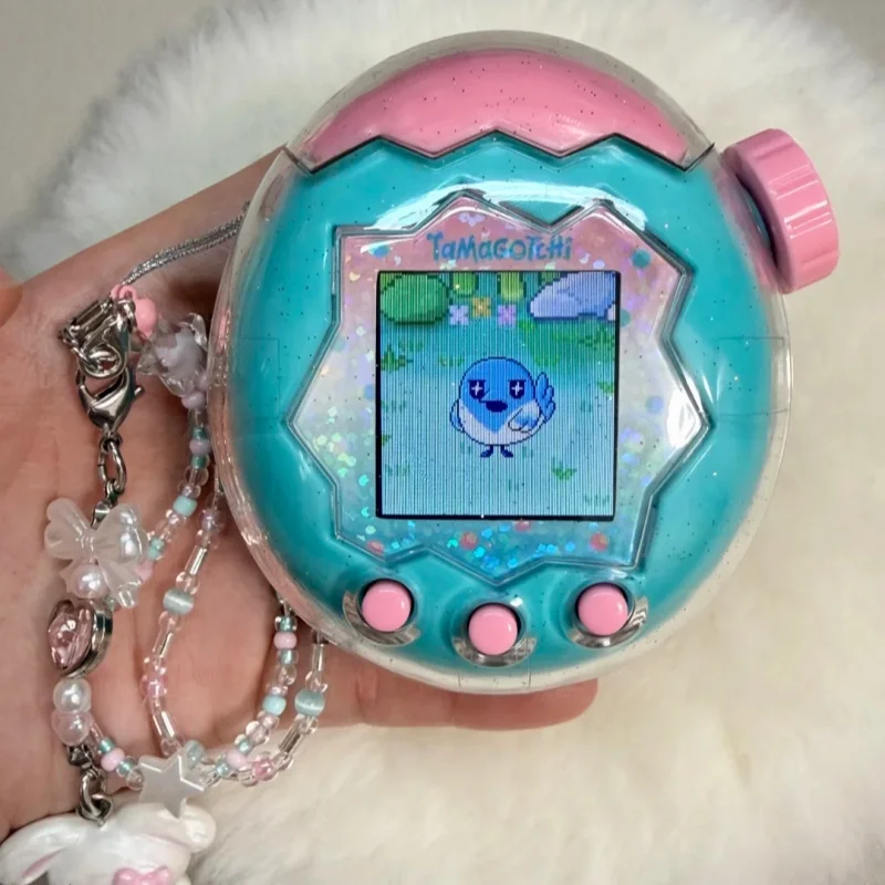 TamagotchiUni ブルー カラフルバンド付き Authentic Bandai Tamagotchi Paradise Color Screen - Joyful Garden