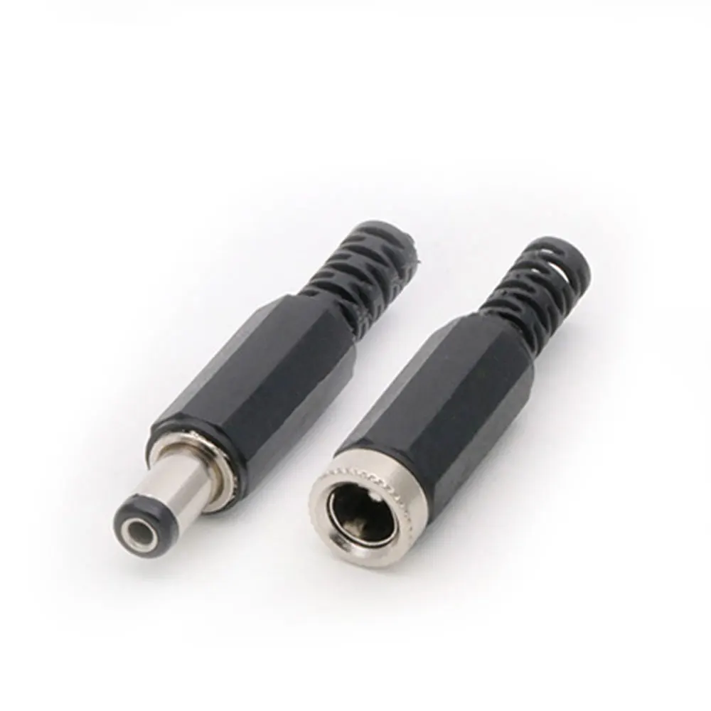 10pcs High quality DC Connector 2.1*5.5mm Power Jack DC Power Conector 5.5x2.1 Male&Female