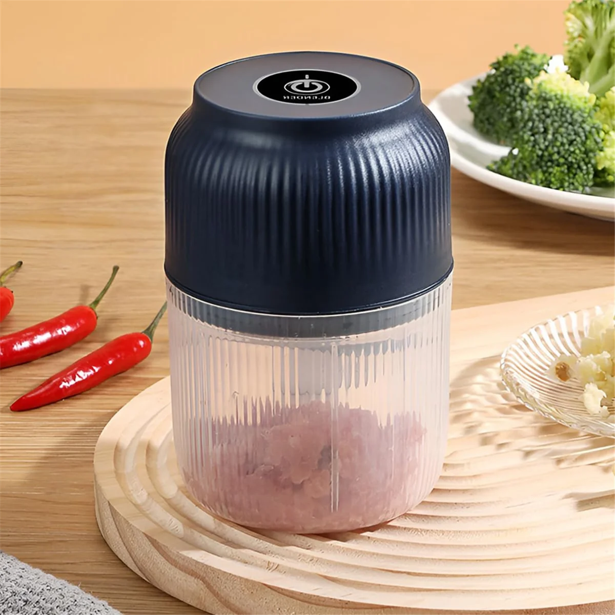 Mini Electric Onion Cutter, Wireless Portable USB Charging, Small Garlic Chopper, Whisk, Mixer,Food Chopper,Meat Grinder