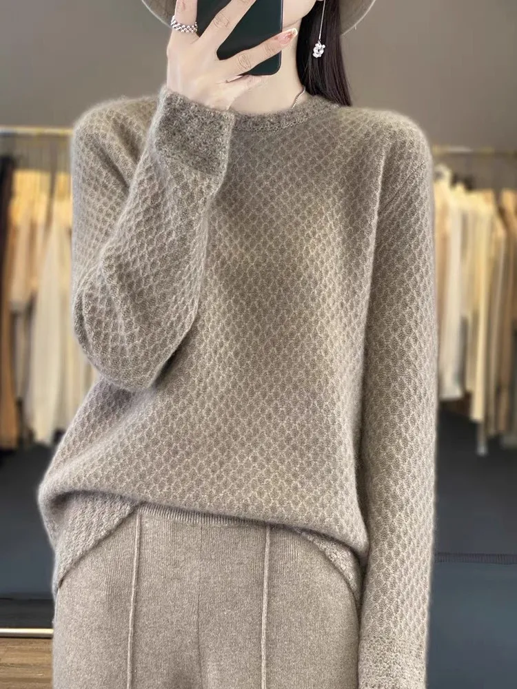 青島ブランド Thiened ニットカマレセーター女性の高級フックフラワールーズベースウールセーター韓国 Sle ラウンドネック...