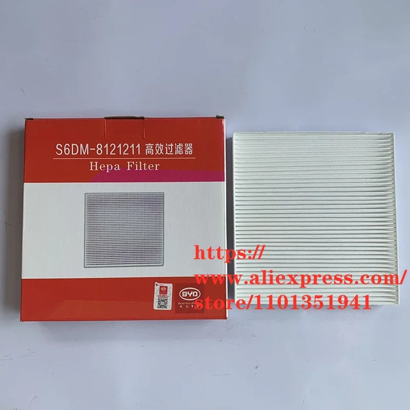 Cabin Filter for 17 BYD Song MAX DM EV300 Qin 80/100 Tang S7 S6DM-8121211