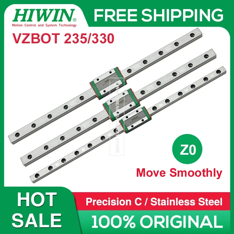 VzBoT HIWIN Vzbot 235 Vzbot 330 Linear Rail HIWIN MGN12H MGN9H 300MM 400MM 3D Printer Vz235 Vz330 Y X Linear Rail