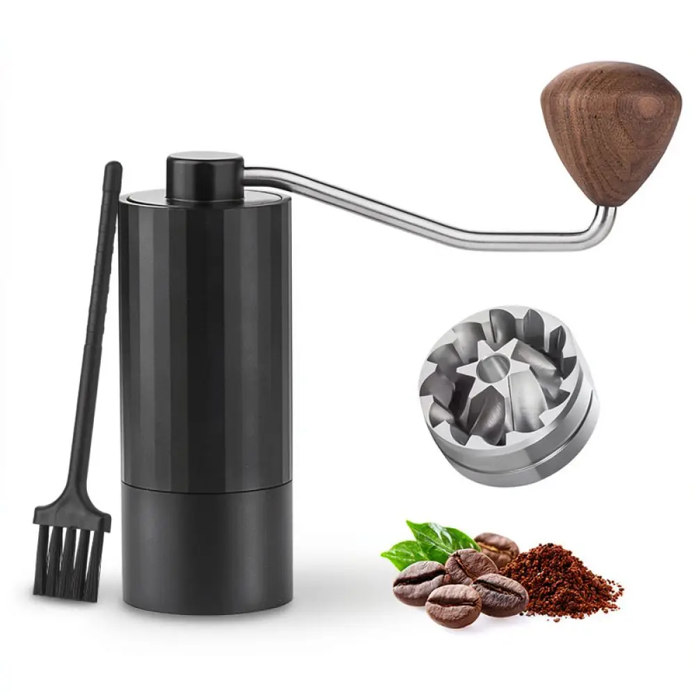 Hand Crank Coffee Bean Grinder CNC Stainless Steel Core Mill Portable Manual Crusher For Espresso Pour Over Coffee