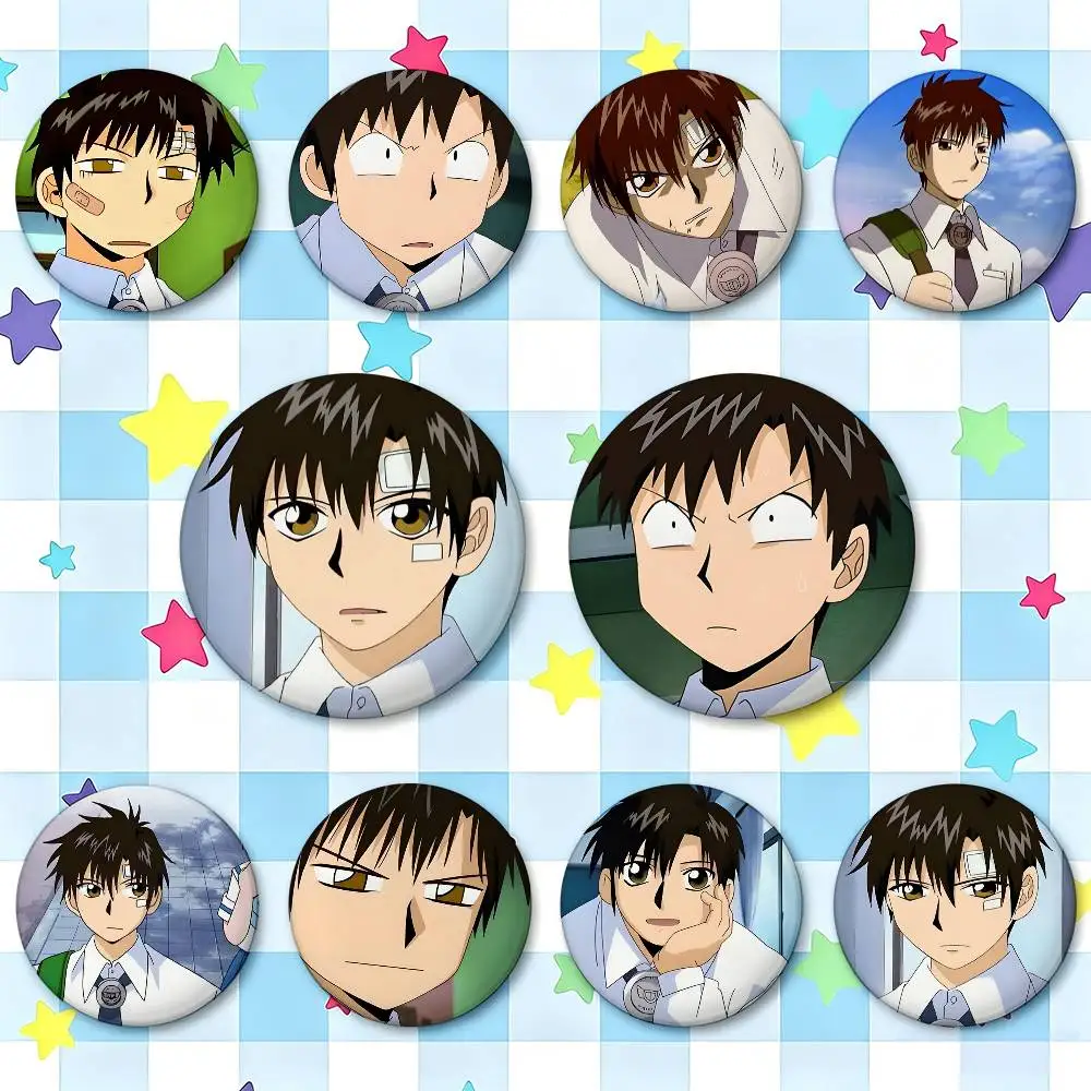Kiyomaro Takamine Zatch Bell! Badges 25 32 44 58 75 Mm Round Cosplay Pin Bag Decor Fans Collect Friends Gifts Brooch Souvenir