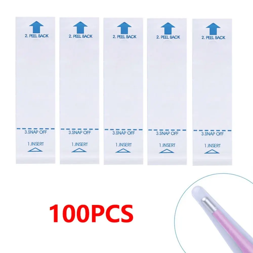 100PCS Disposable Digital Probe Covers Convenient Thin Thermometer Probe Covers Hygienic Universal Protective Cover