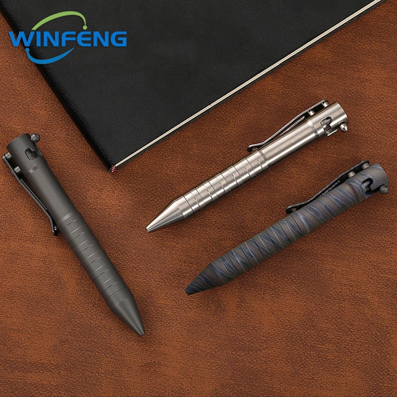 Creative Metal Bolt Action Tactical Pen Self Defense Business Signature Ballpoint Pen Emergency Window Breaker Survival Supplies