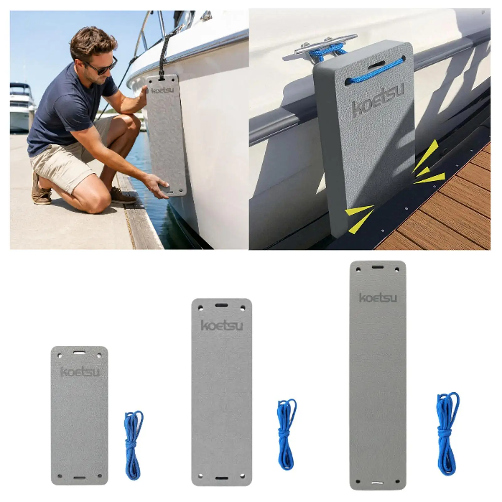 EVA Foam Marine Docking Guard Professional High Performance Soft Cushion Protector Edge Bumpers Thick for Fishing Sailing Yacht