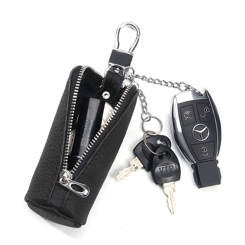 Casual Cow Leather Women's Creative Key Bag Waist Hanging Coin Holder Wallet For Women Pocket Purse