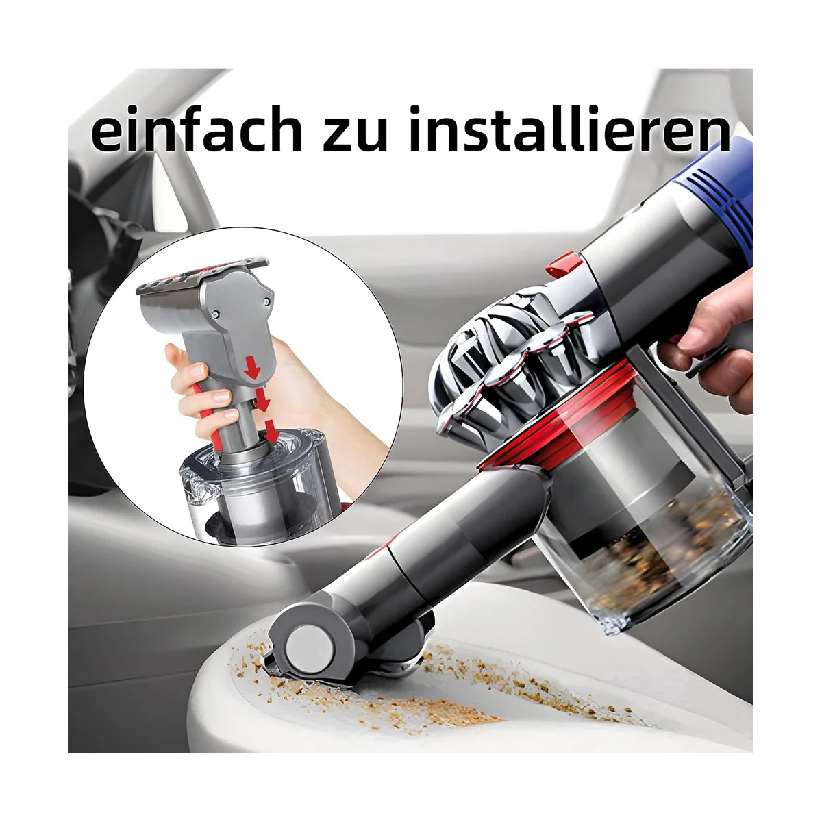 Mini cabezal de cepillo de boquilla de turbina para aspiradoras inalámbricas V7, V8, V10, V11, V15, piezas de repuesto