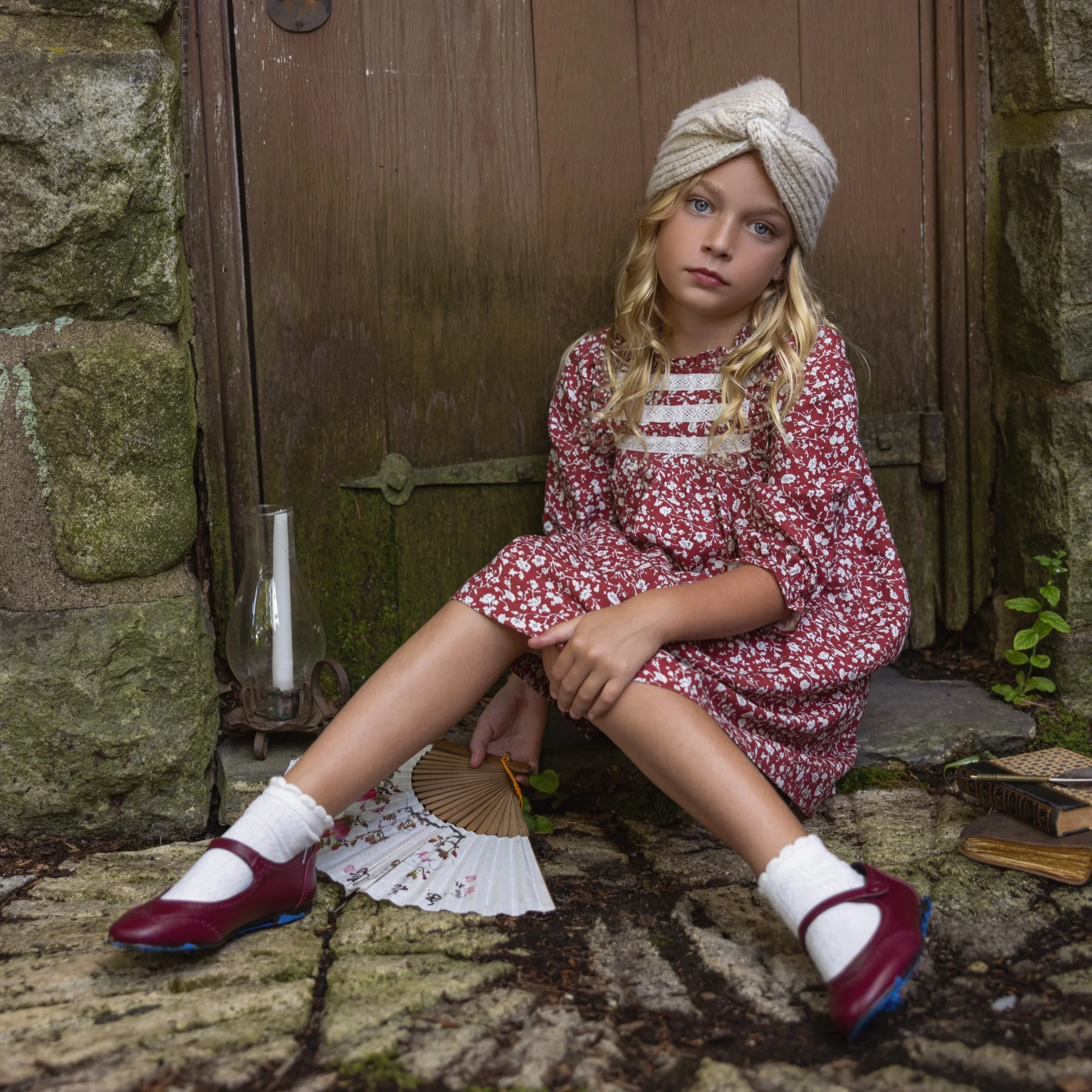 2026 Ali Plus AW Floral Collection Vintage Kids Lace Dress Teenager Skirt Pants Baby Girls Romper High Quality Children Clothing