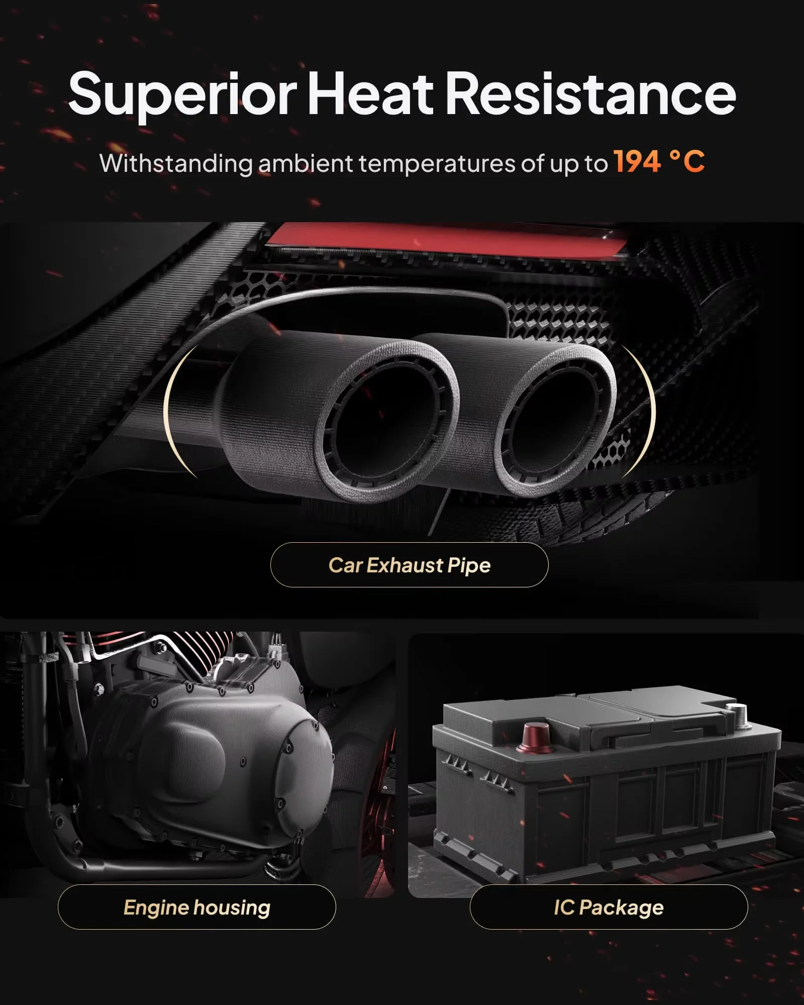 

ELEGOO Carbon Fiber PAHT-CF Filament 1.75mm Black 2KG/5KG/10KG For EU US