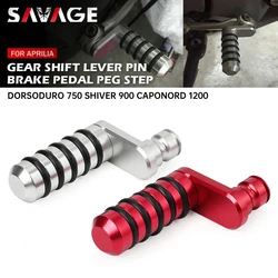 For Aprilia Dorsoduro 750 900 Caponord 1200 Shiver 750 900 Tuono 125 RS4 Motorcycle Rear Brake Pedal Pins / Shift Lever Toe Pegs
