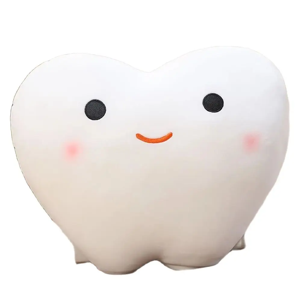 New Internet Celebrity Cute Tooth-Loving Plush Toy Tooth Decay Good Tooth Billow Cushion Boy Girl Props Display Gift