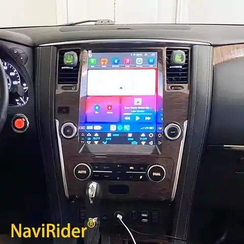 Pantalla Tesla de 12,1 pulgadas Android para NISSAN PATROL Y62 2010 - 2020 Qualcomm CARPLAY pantalla Multimedia para coche Radio estéreo navegación GPS