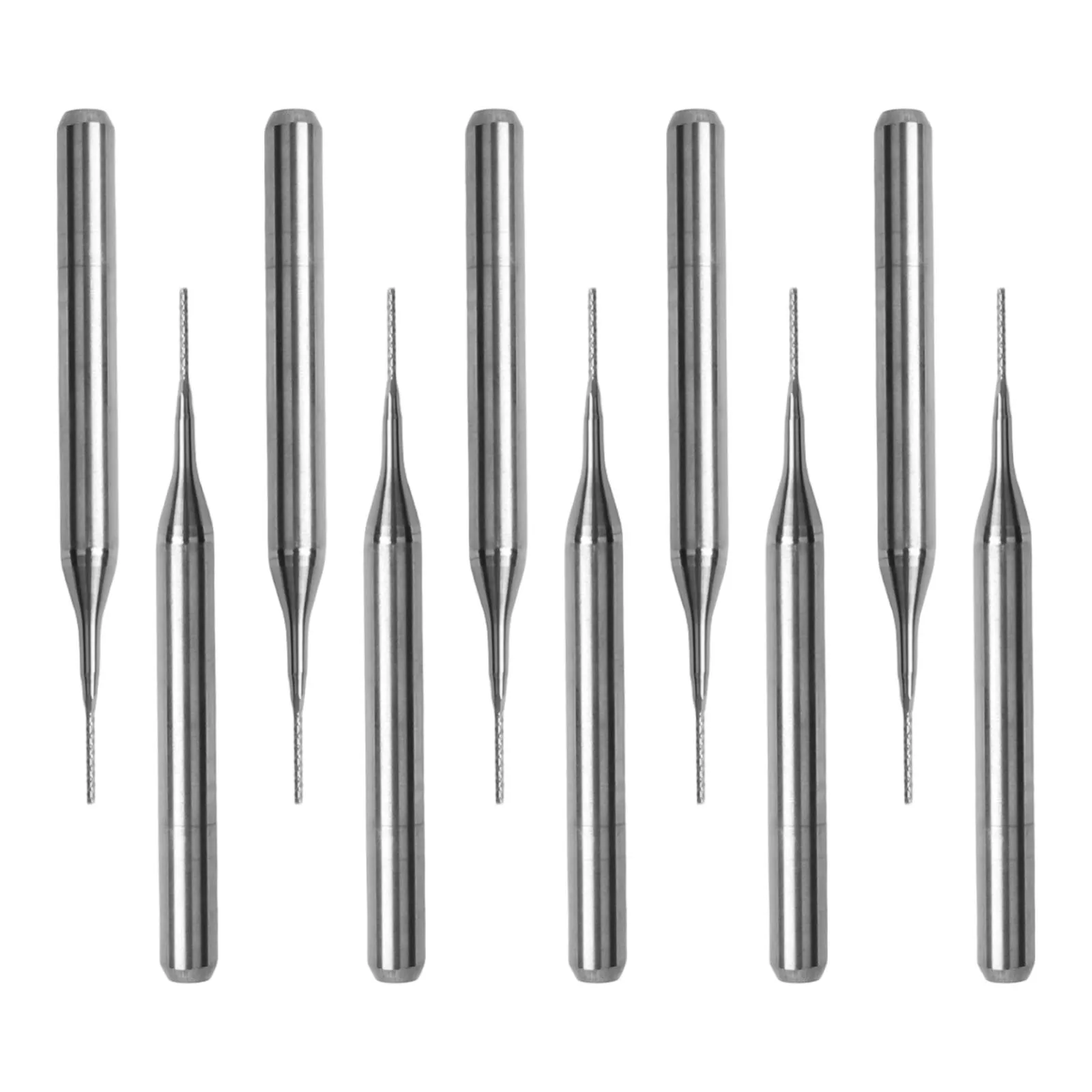 Diverse Applications Ten Piece 5mm Diameter Pack of Reliable Carbide Drill Bit Routers Tailored For Your For PCB Needs