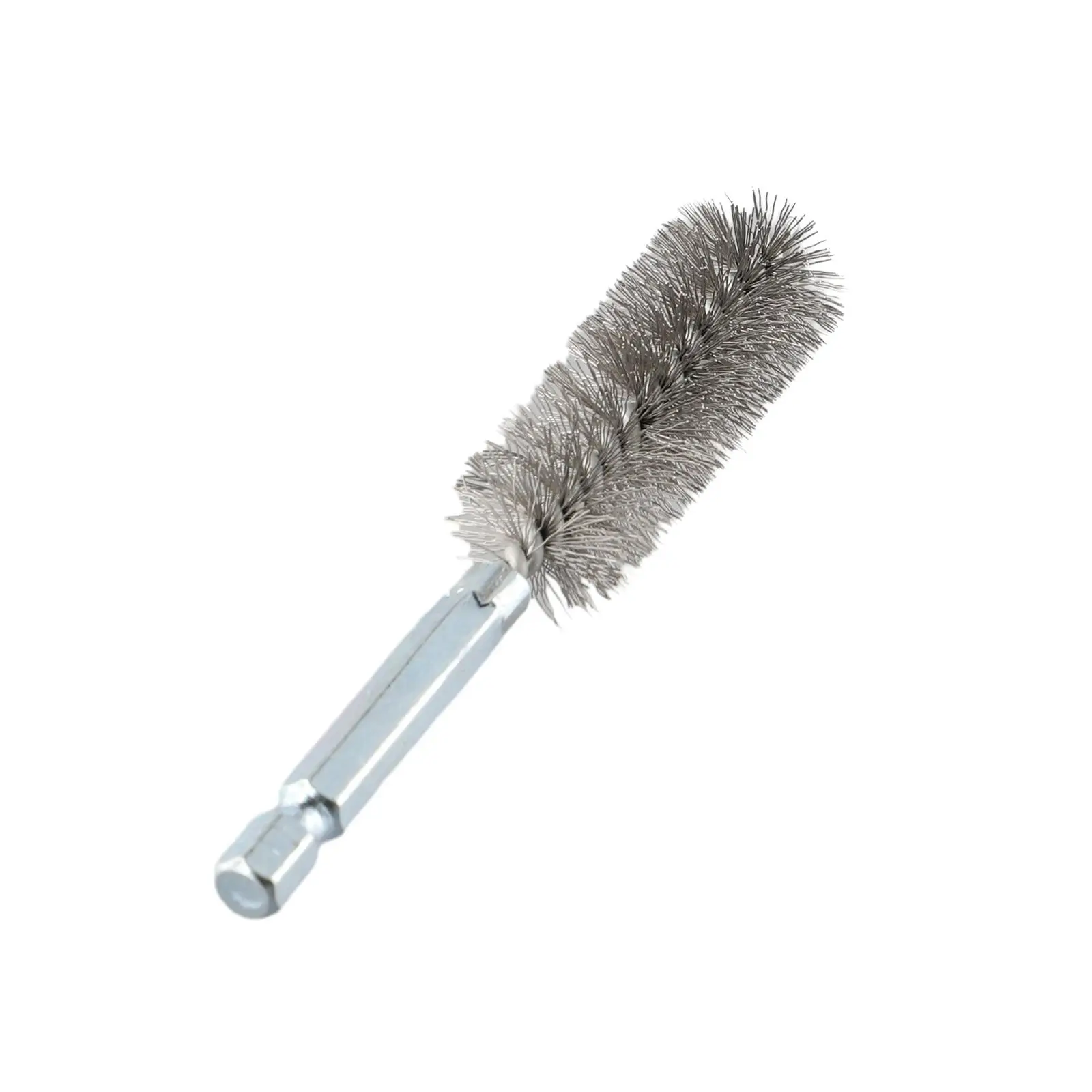 6pcs Stainless Steel Bore Wire Brushes Hex Shank 8 10 12 15 17 19mm For Ports Tubes Bearings Cylinders Clean Up Requirement