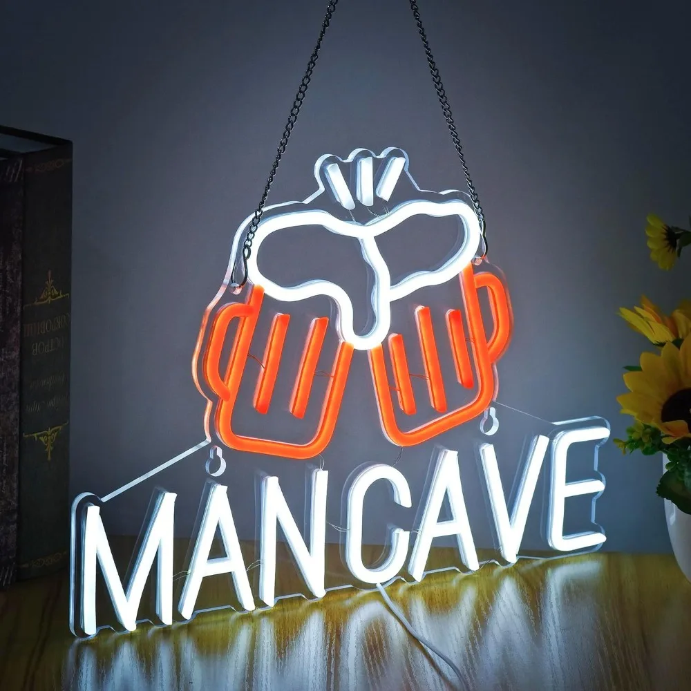 

Cold Beer Cheers LED Neon Light Sign Acrylic Neon Sign USB Dimmer Switch For Home Man Cave Party Club Bar Store Wall Art Decor