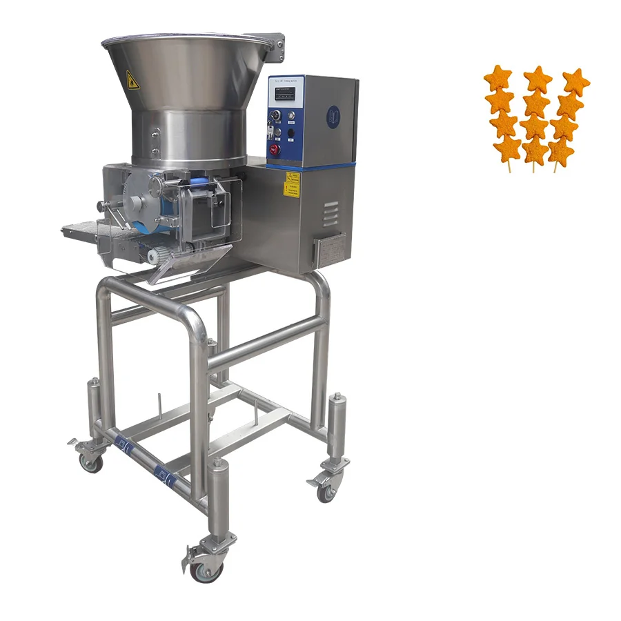 Chicken Nugget Forming Machine Multi Shape Mold Automatic Press Machine for Chicken Finger Production Line