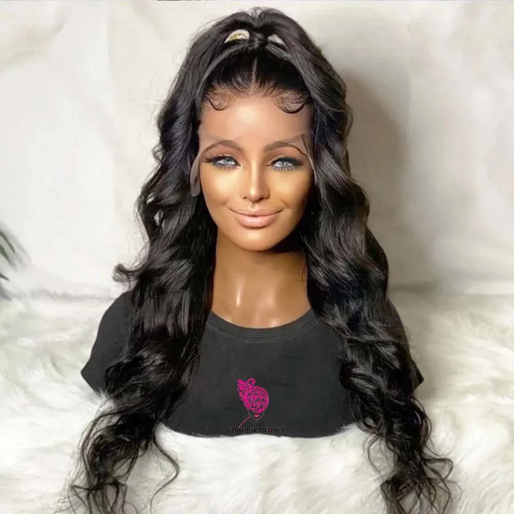 Lace Front Wigs For Black Women Long 30 inch  Loose Wave Middle Part Lace Wig With Baby Hair Easy Install  Human Hair Wigs